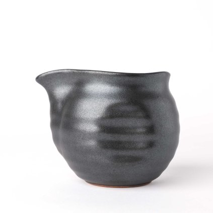 Såssnipa METALLIC 400 ml, svart, keramik, MIJ
