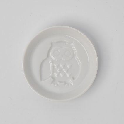 Såsskål OWL, vit, keramik, MIJ