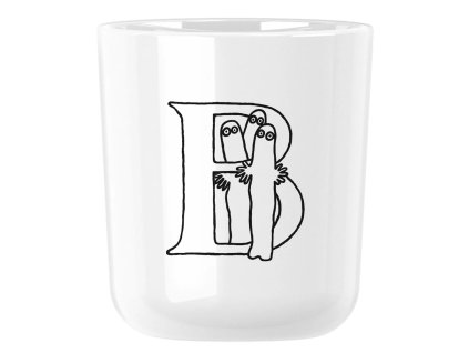 220337 plastovy hrnek moomin abc 200 ml pismeno b bila rig tig