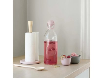 Pappershanddukshållare ROLL-IT 30 cm, rosa, plast / trä, RIG-TIG