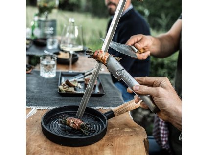 Mini serveringspanna CHURRASCO 18 cm, gjutjärn, Forged