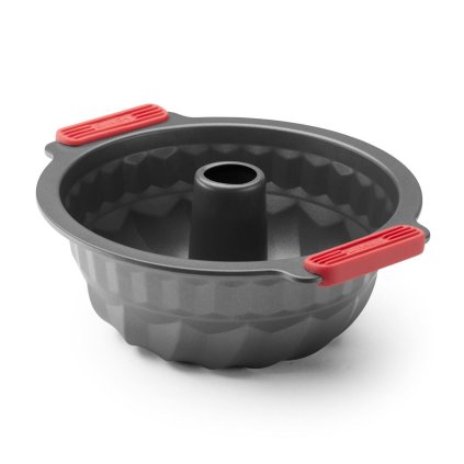Bundtform 26 cm, grå, stål, Lékué