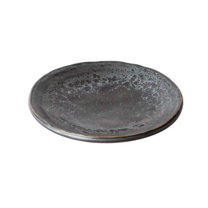 225537 dezertni talir black pearl 13 cm cerna keramika mij