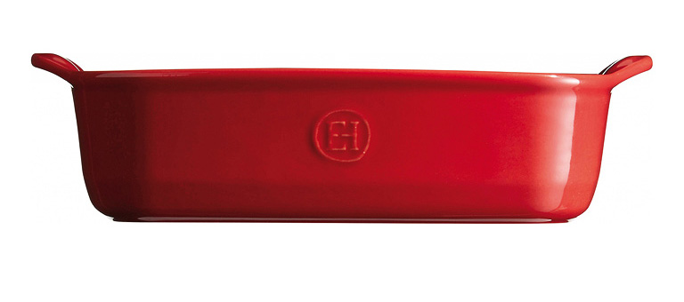 Ugnsform 36 x 23 cm, röd vinröd, Emile Henry