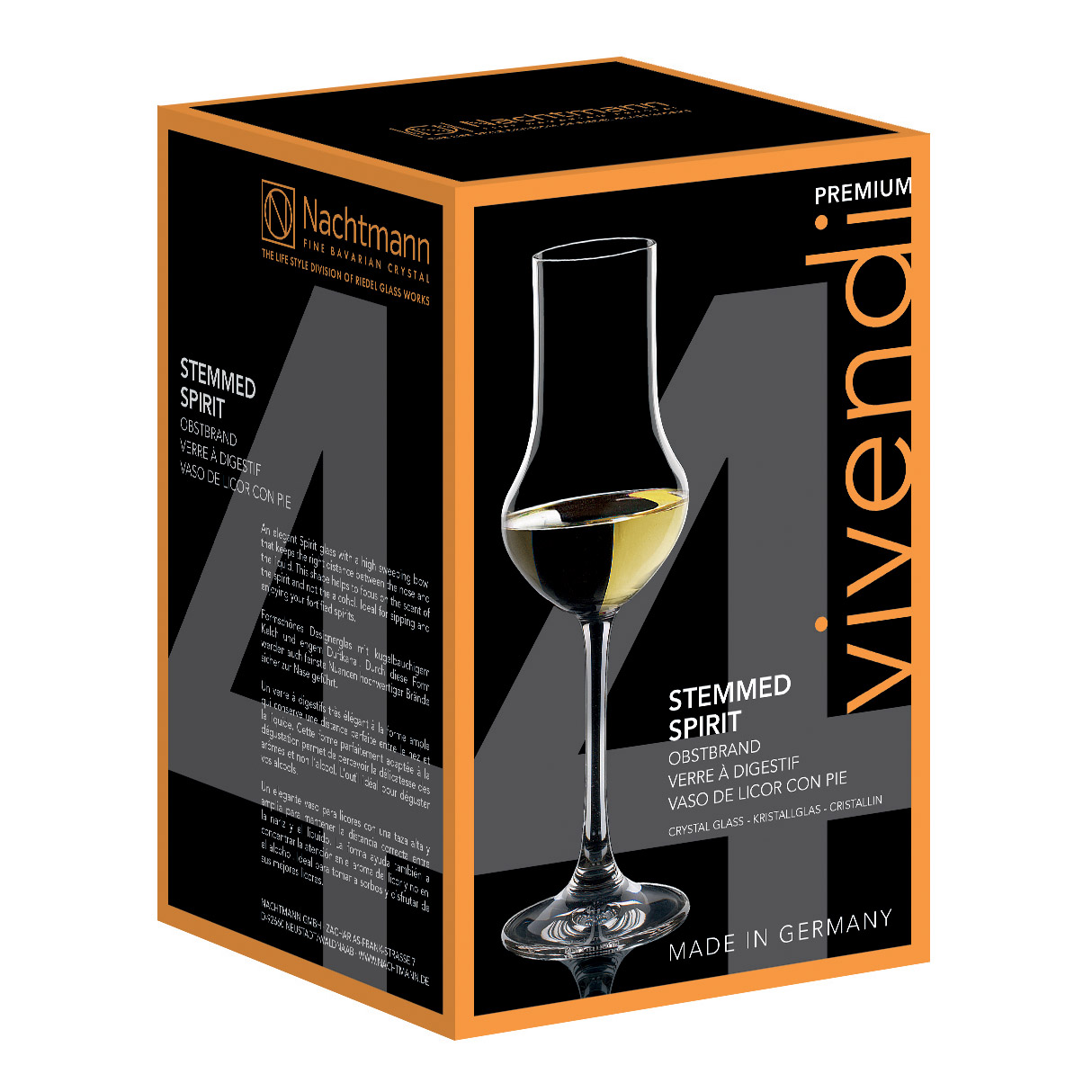Likörglas VIVENDI STEMMED SPIRIT, set i 4 delar, 109 ml, Nachtmann