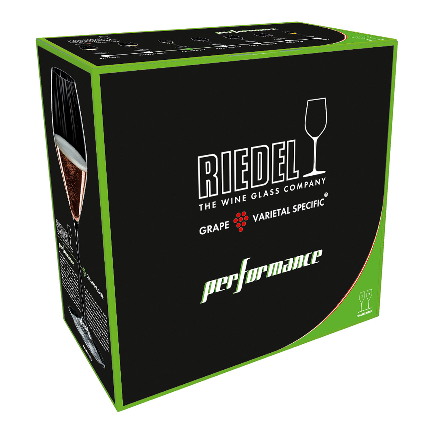 Champagneglas PERFORMANCE, set i 2 delar, 375 ml, Riedel