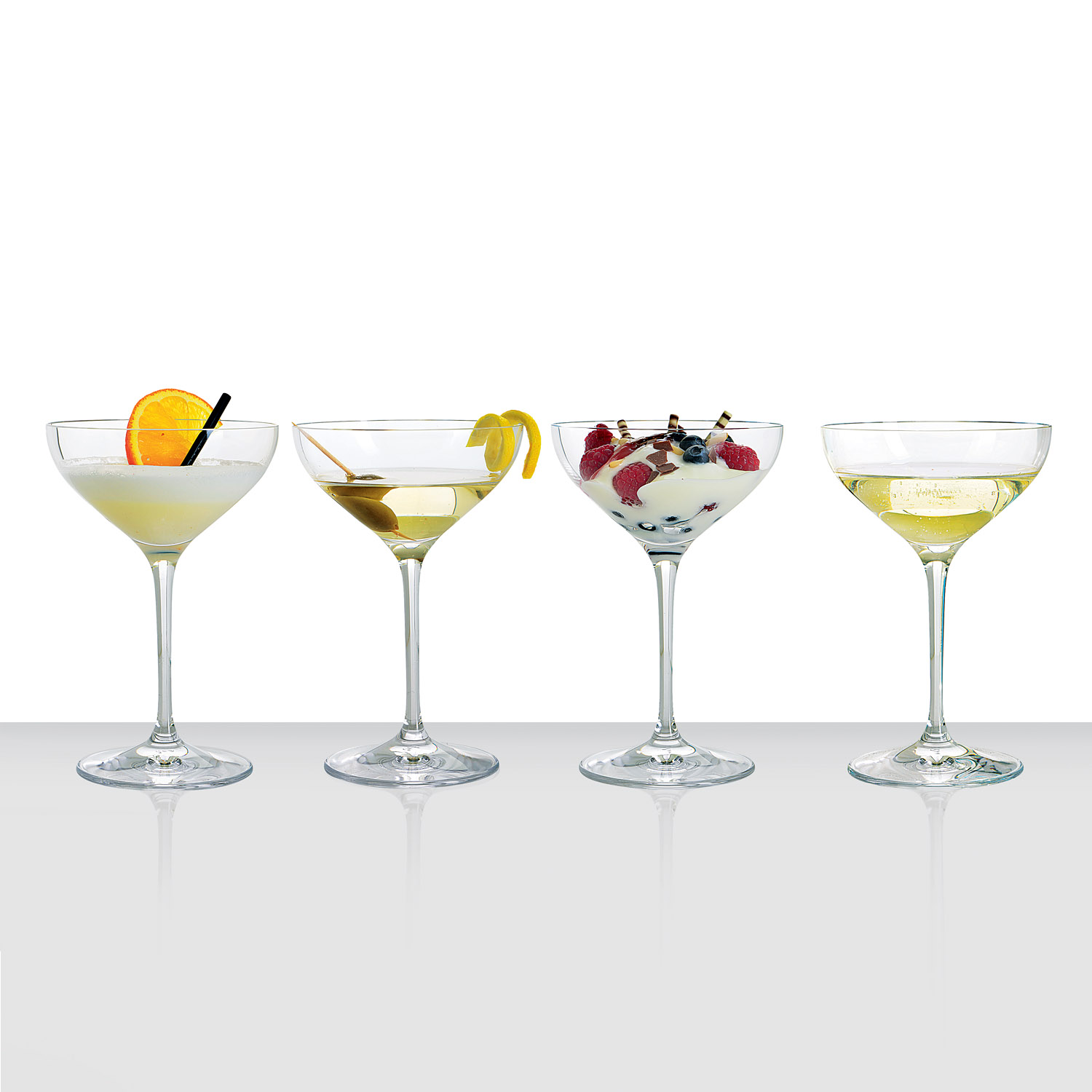 Champagneglas SPECIAL GLASSES DESSERT/CHAMPAGNER SAUCER, set i 4 delar, 250 ml, Spiegelau