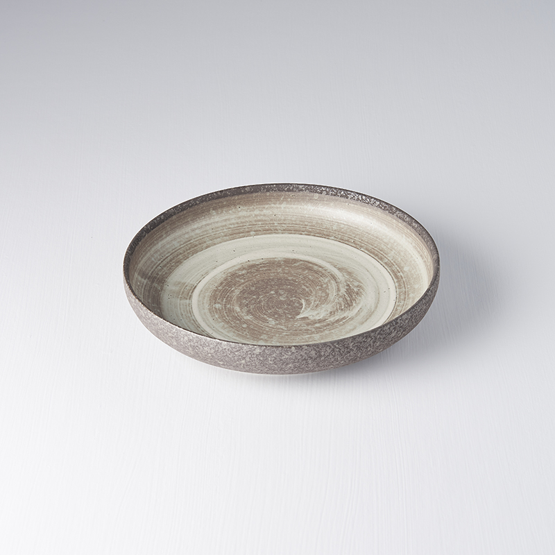 Desserttallrik NIN-RIN 22 cm, hög kant, MIJ