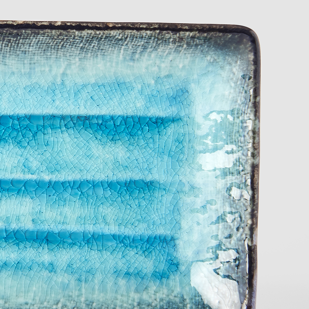Sushi-tallrik SKY BLUE 21,5 x 13 cm, MIJ