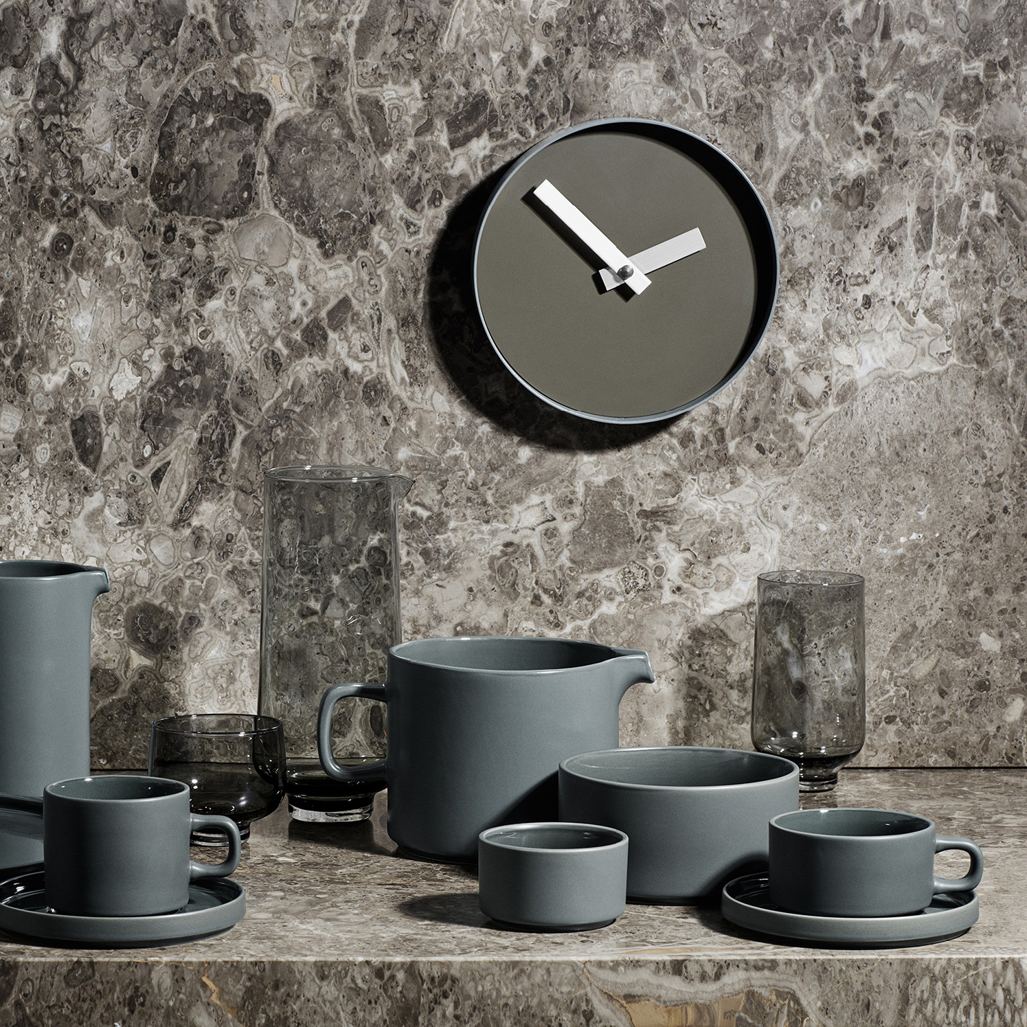 Väggklocka RIM S 20 cm, khaki, Blomus
