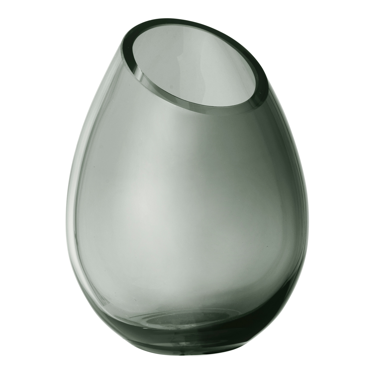 Vas DROP 16,5 cm, rökigt glas ,Blomus