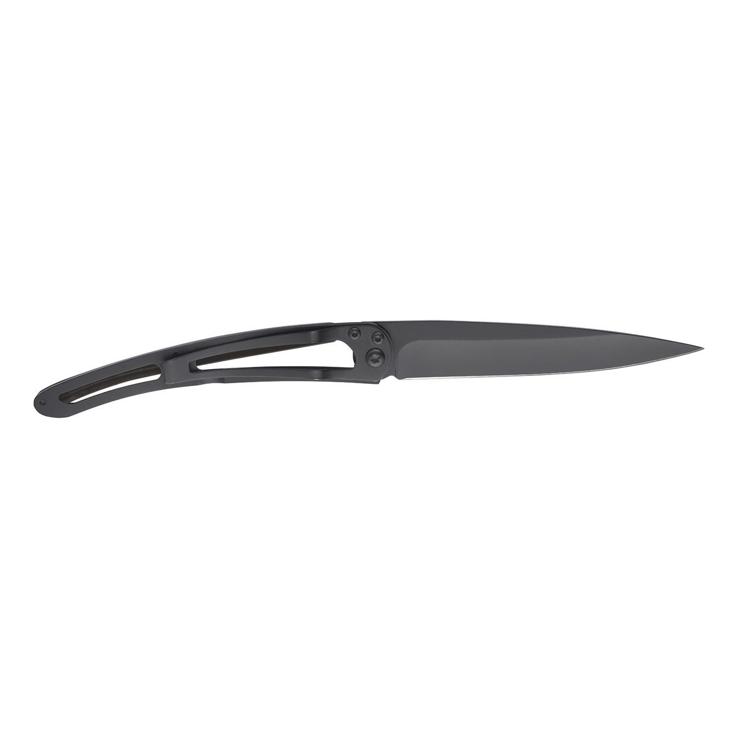 Fickkniv 37 g, ultralätt, svart, kolfiberhandtag, deejo