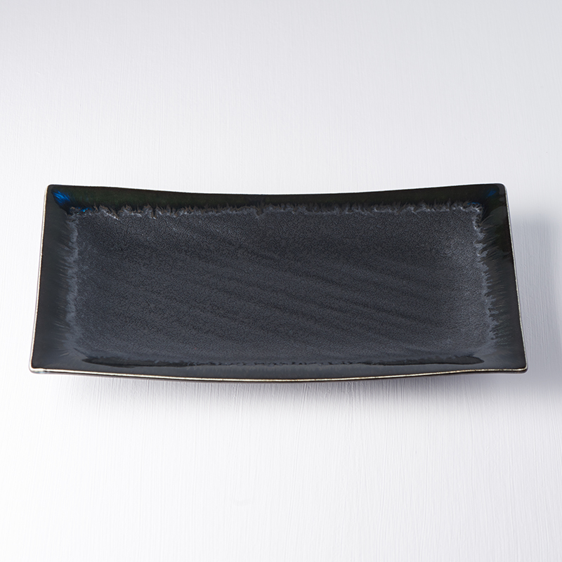 Serveringsfat MATT BLACK 33 x 19 cm, MIJ