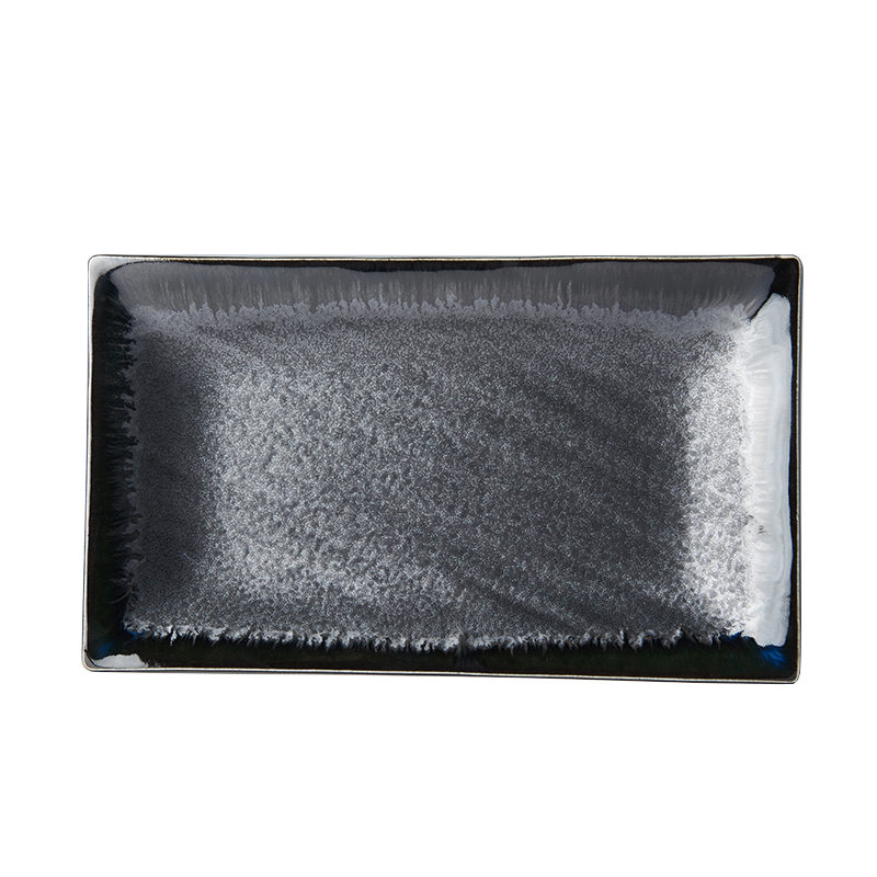 Serveringsfat MATT BLACK 33 x 19 cm, MIJ