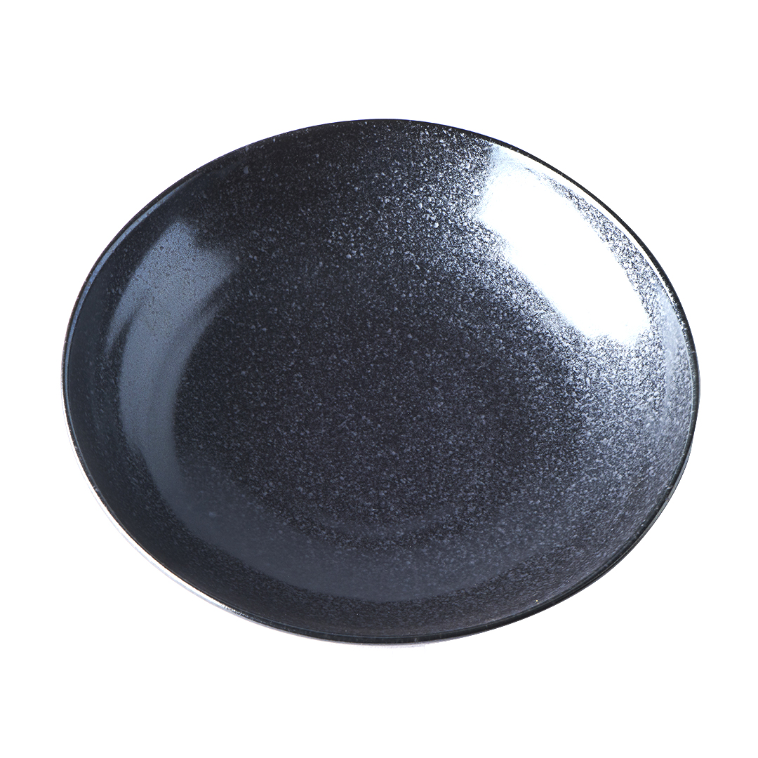 Matskål MATT BLACK 21 cm, 600 ml, MIJ