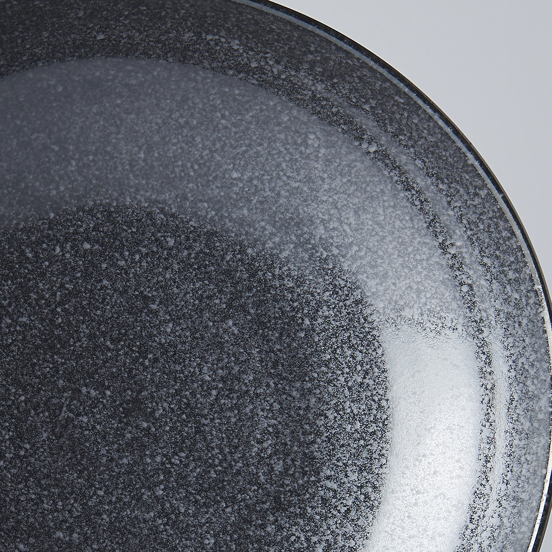 Matskål MATT BLACK 21 cm, 600 ml, MIJ