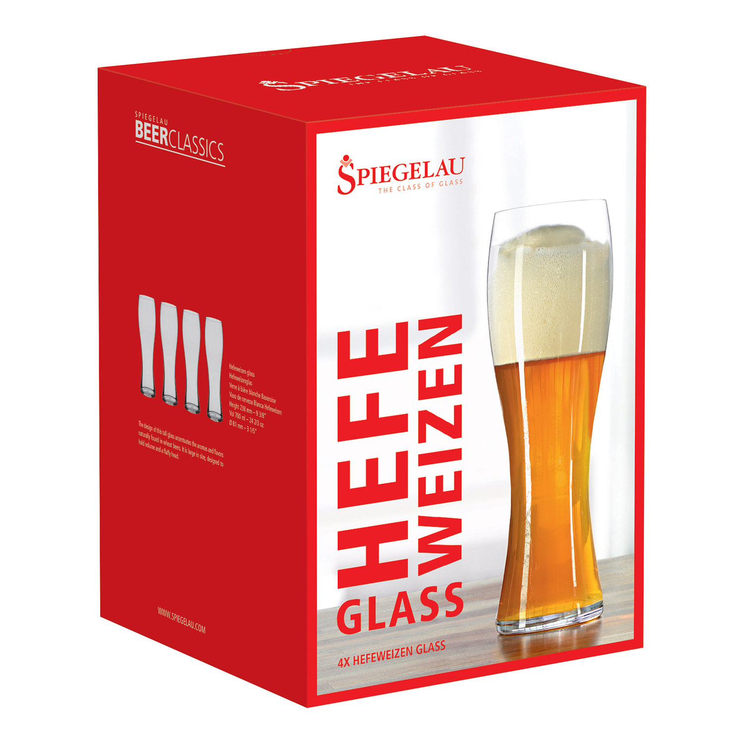 Ölglas BEER CLASSICS WHEAT BEER, set i 4 delar, 700 ml, Spiegelau