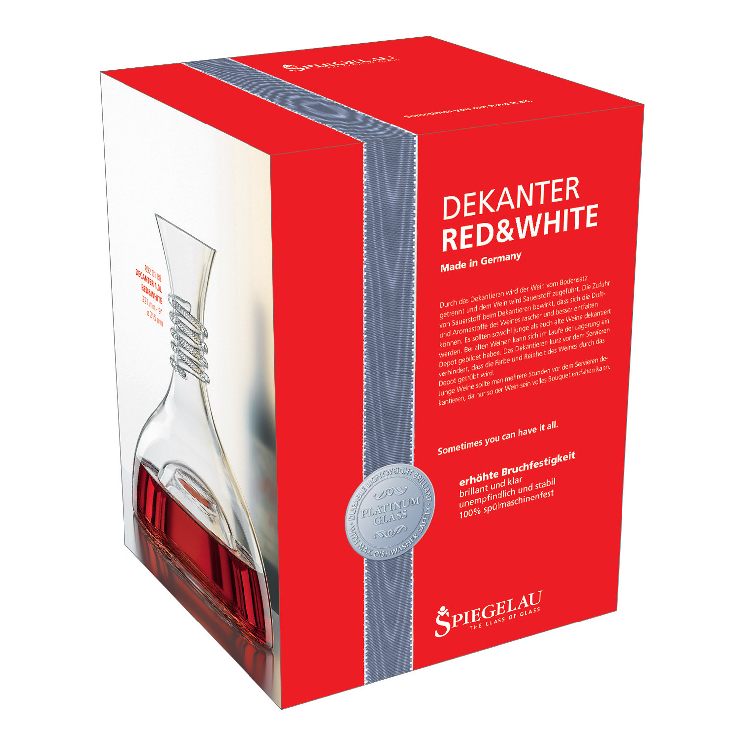 Vinkaraff RÖD & WHITE 1 l, Spiegelau