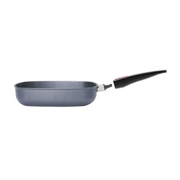 Grillpanna TITANIUM NOWO 26 x 26 cm, avtagbart handtag, titan, WOLL
