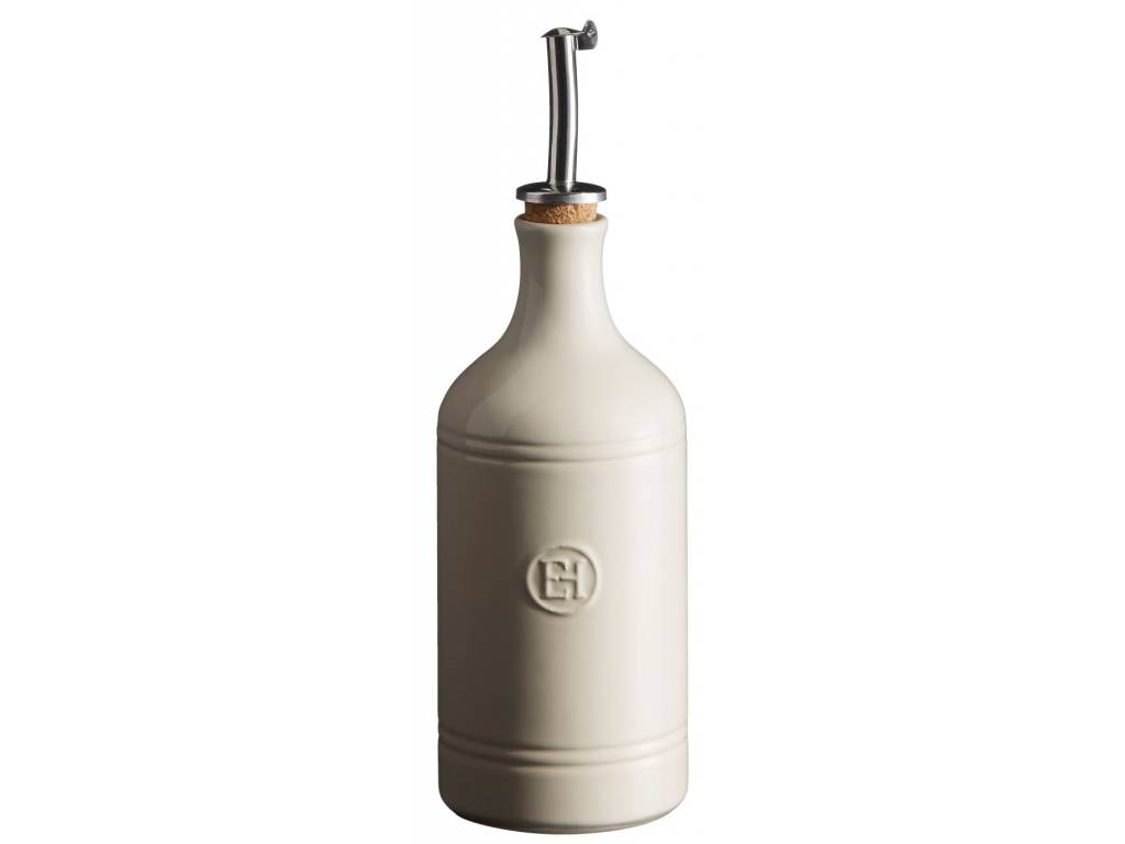 Oljedispenser 450 ml, gräddvit, lera, Emile Henry
