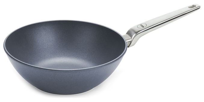 Wok DIAMOND LITE PRO 32 cm, för induktion, handtag i rostfritt stål, titan, WOLL