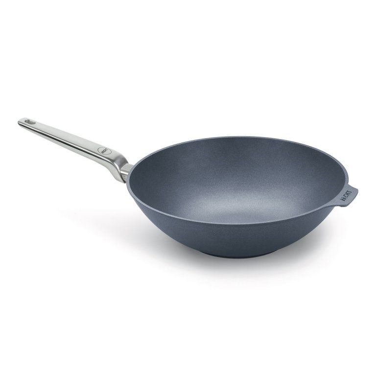 Wok DIAMOND LITE PRO 34 cm, för induktion, handtag i rostfritt stål, titan, WOLL
