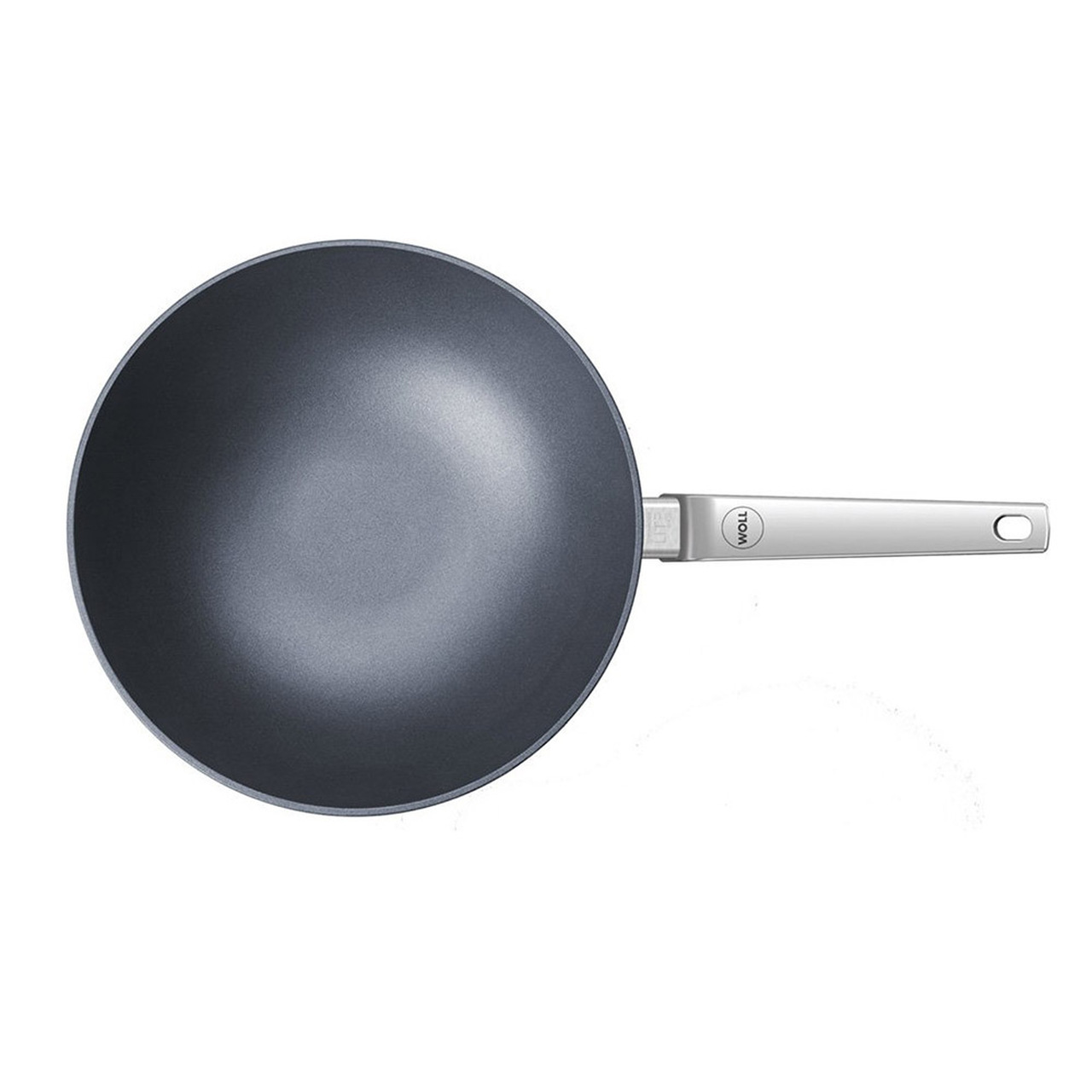 Wok DIAMOND LITE PRO 30 cm, för induktion, handtag i rostfritt stål, titan, WOLL