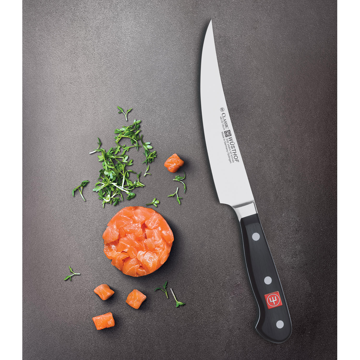 Universalkniv CLASSIC 16 cm, böjt blad, Wüsthof