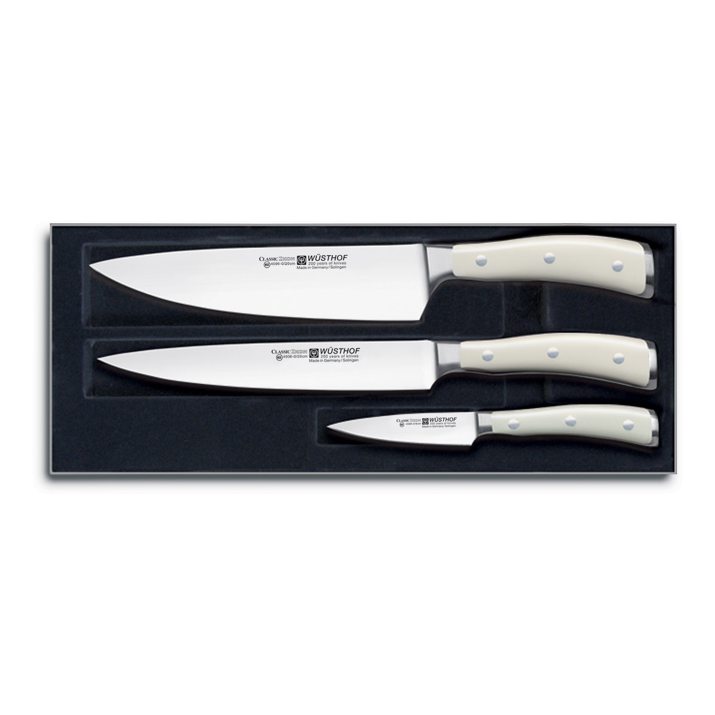 Knivset CLASSIC IKON CREAME, 3 st, Wüsthof