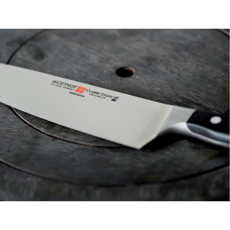 Knivblockset CLASSIC, 10 st, med knivslip och tranchergaffel, svart, Wüsthof