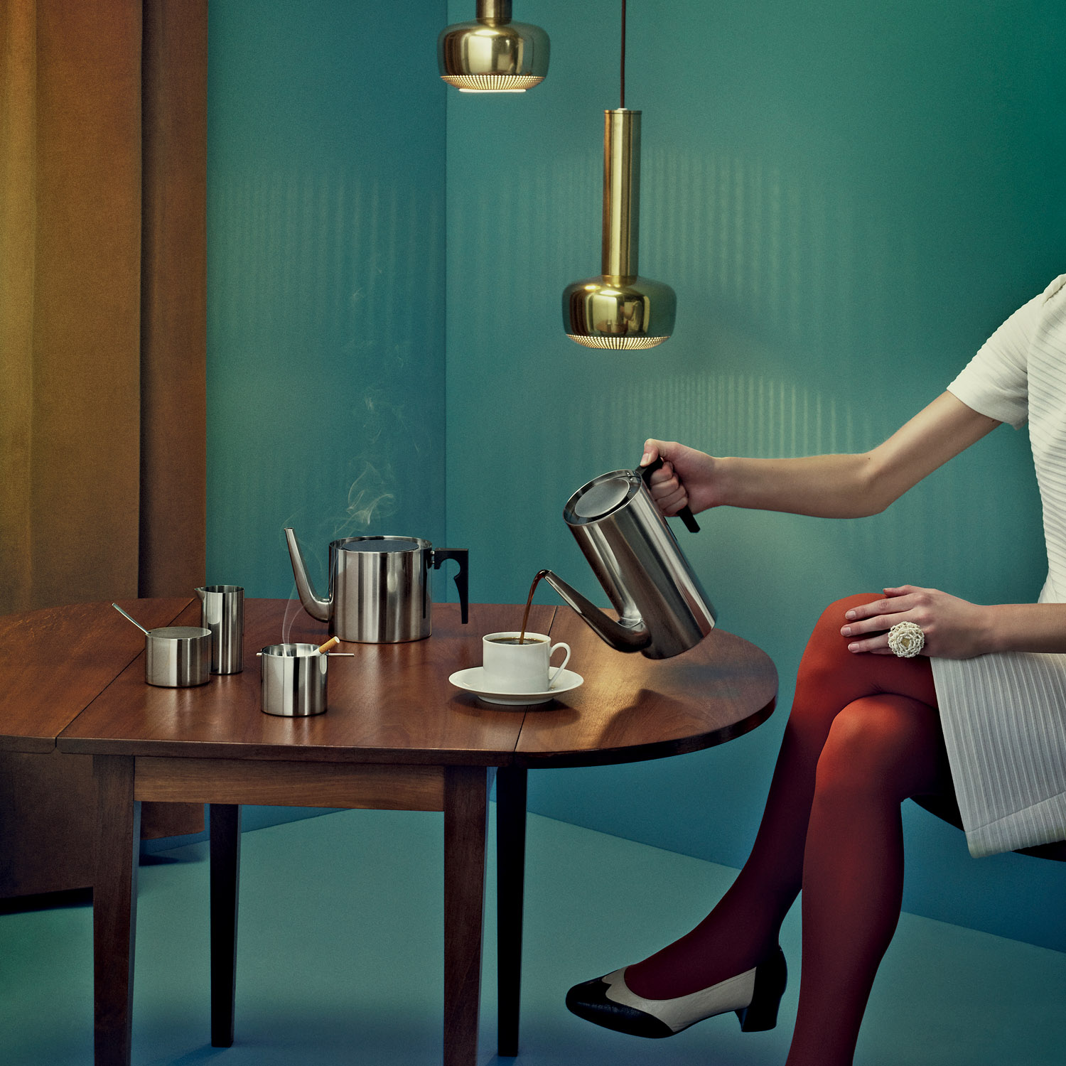 Kaffekanna CYLINDA LINE 1,5 l, rostfritt stål, Stelton