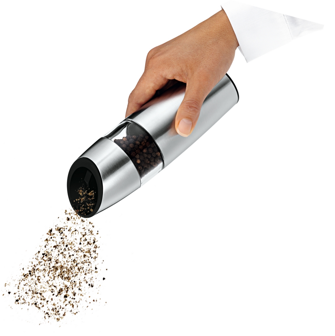 Elektrisk salt- eller pepparkvarn, silver, WMF