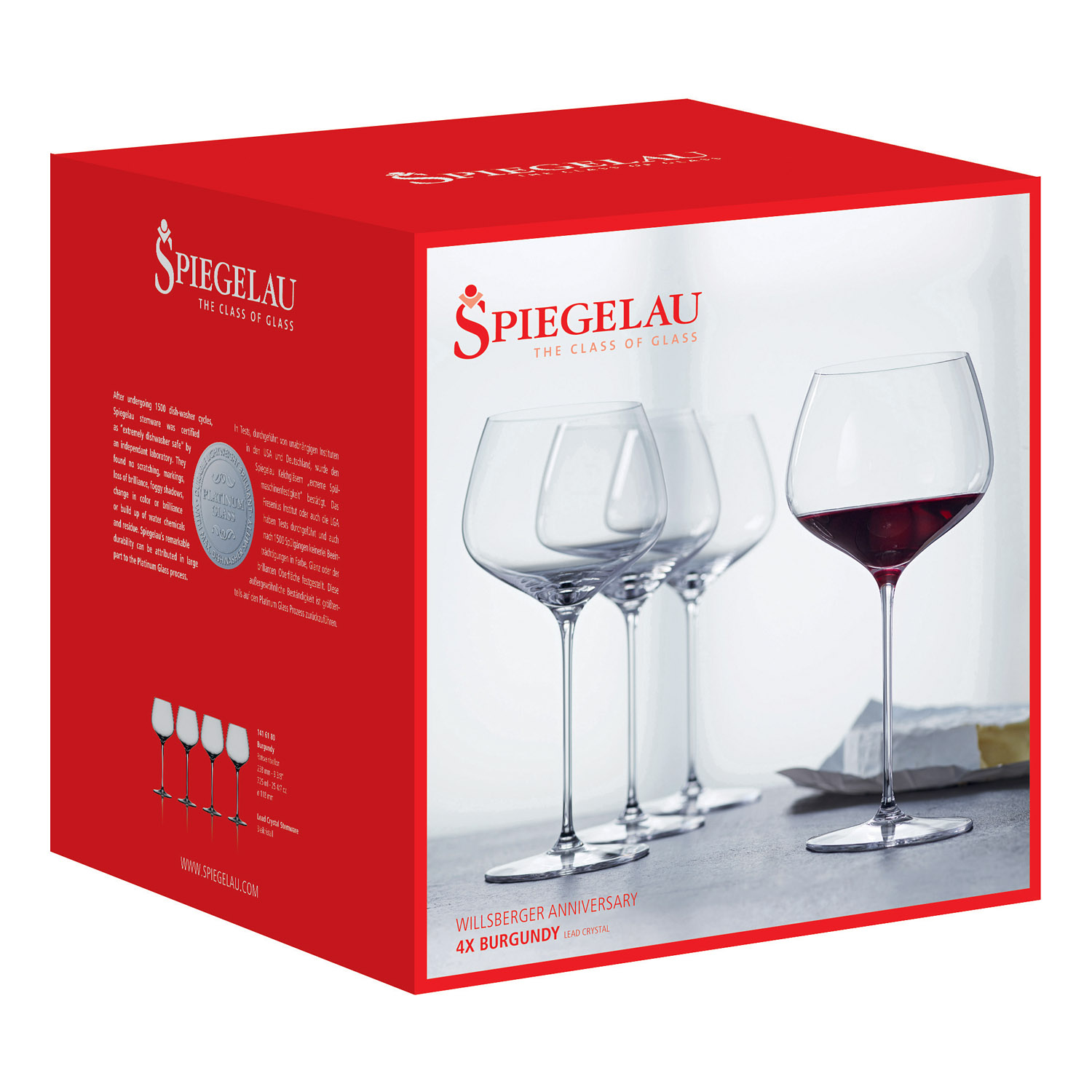 Rödvinsglas WILLSBERGER ANNIVERSARY BURGUNDY GLASS 770 ml, Spiegelau