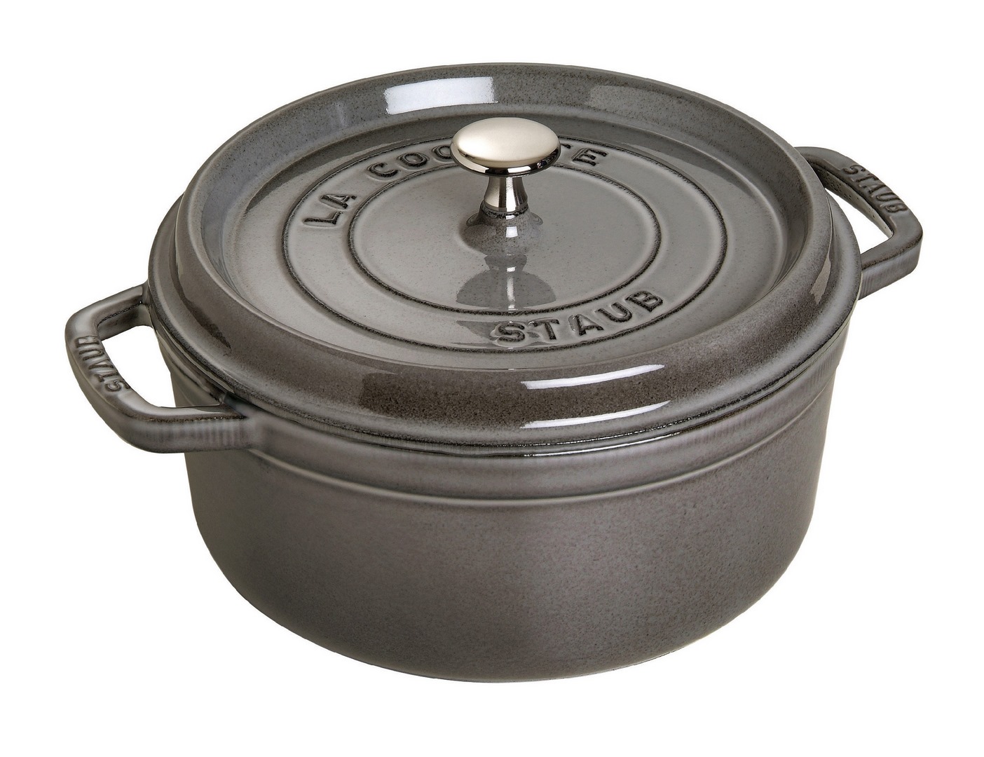 Gryta 24 cm, grafitgrå, gjutjärn, Staub