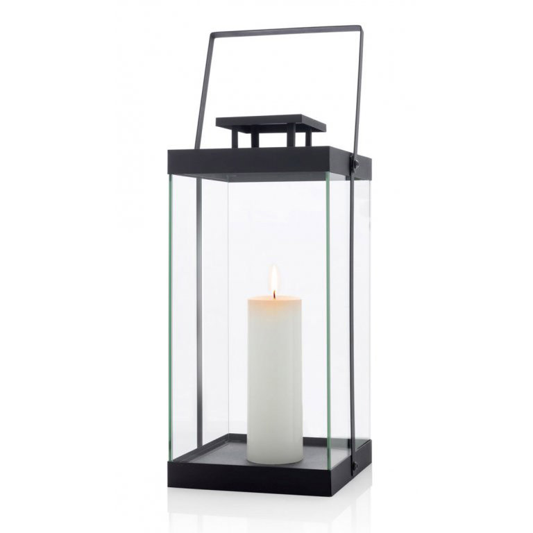 Lykta FINCA L 46 cm, svart, Blomus