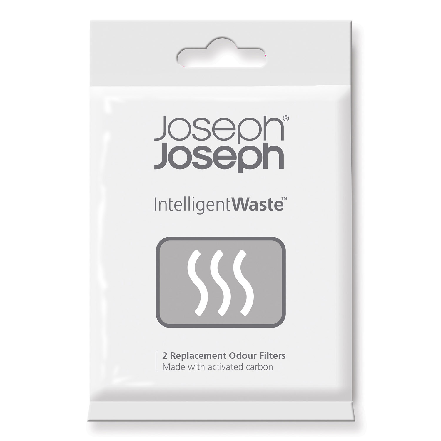 Byte av luktfilter INTELLIGENT WASTE, 2 st, för TOTEM, TITAN och STACK papperskorgar, Joseph Joseph