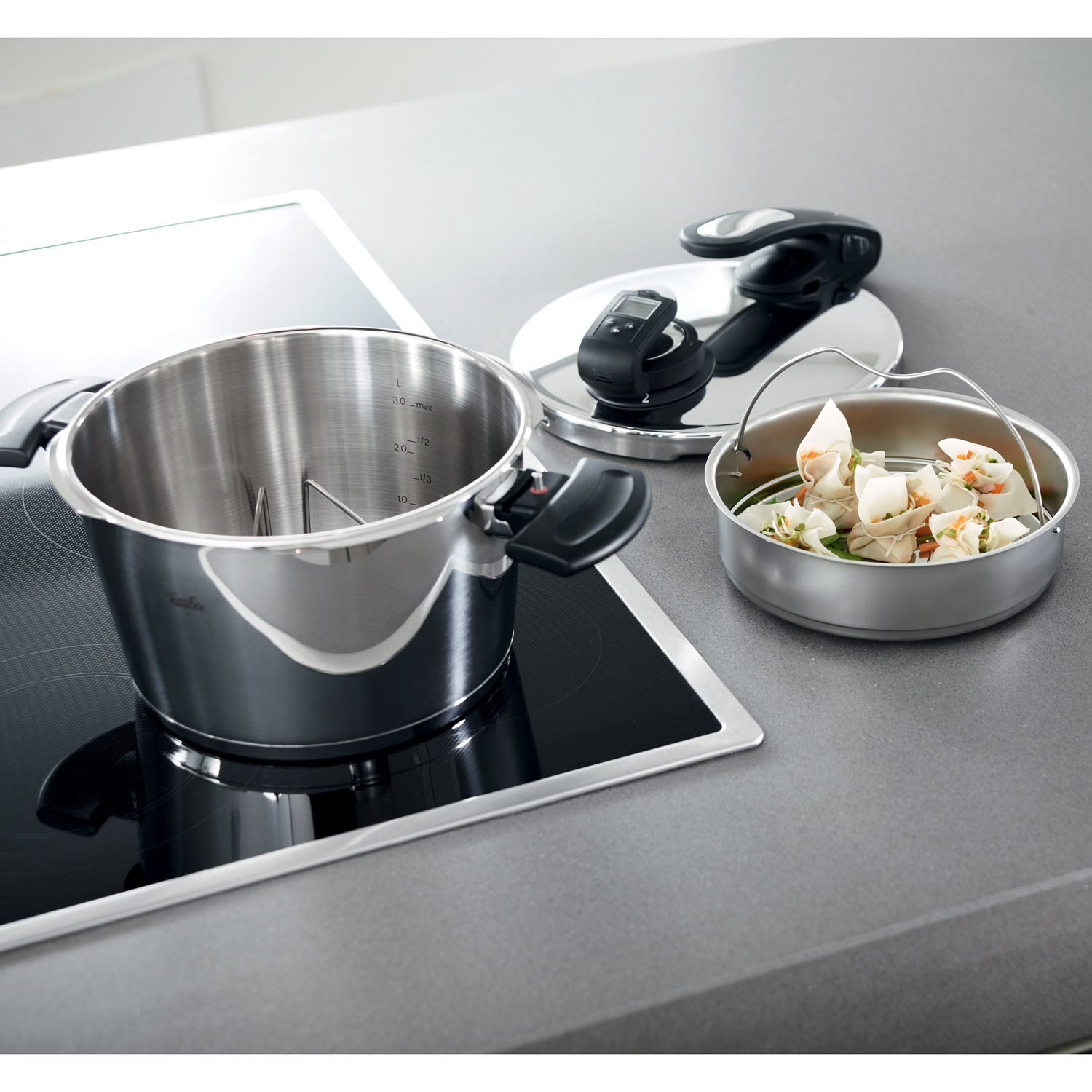 Insats för VITAVIT tryckkokare 26 cm, operforerad, Fissler