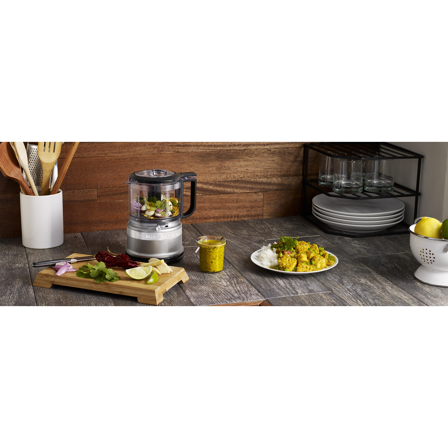 Elektrisk matberedare, vit, KitchenAid
