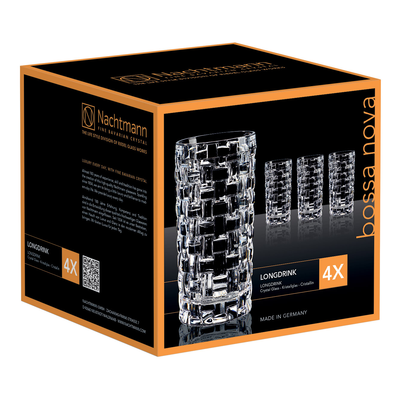Drinkglas BOSSA NOVA, set i 4 delar, 400 ml, Nachtmann