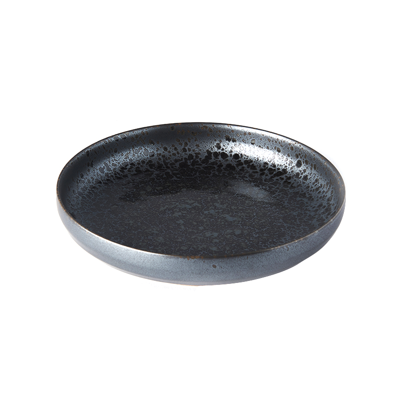Desserttallrik BLACK PEARL 22 cm, hög kant, MIJ