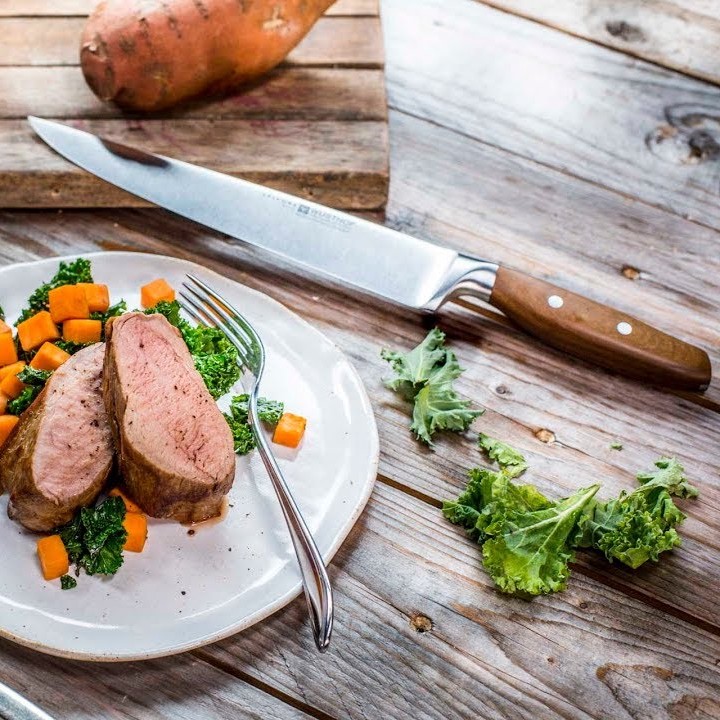 Köttkniv set, 4 st, handtag av plommonträ, Wüsthof