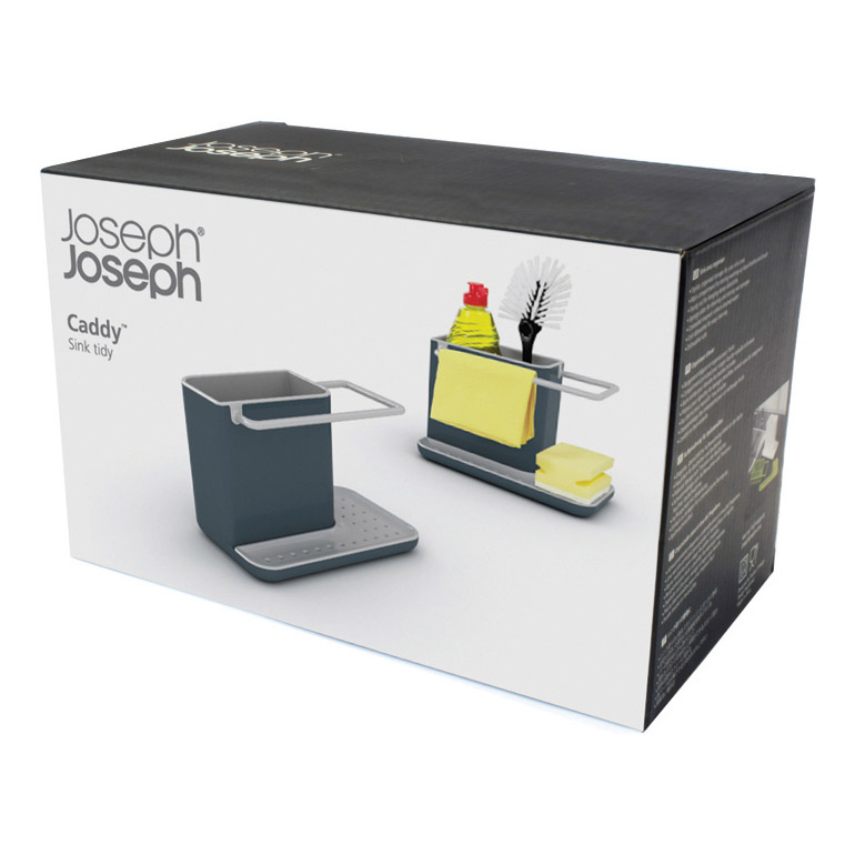 Diskbänkförvaring CADDY, grå, Joseph Joseph