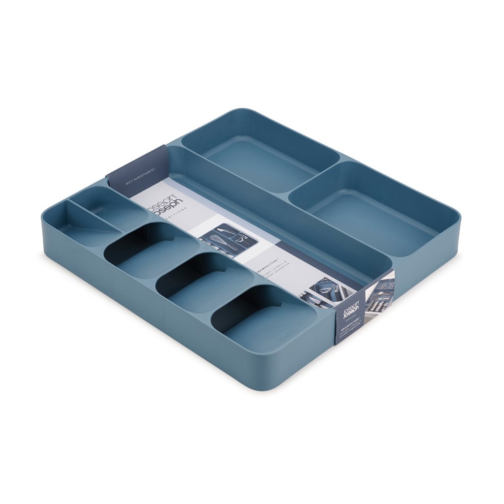 Bestickbricka DRAWERSTORE COMPACT, blå, Joseph Joseph
