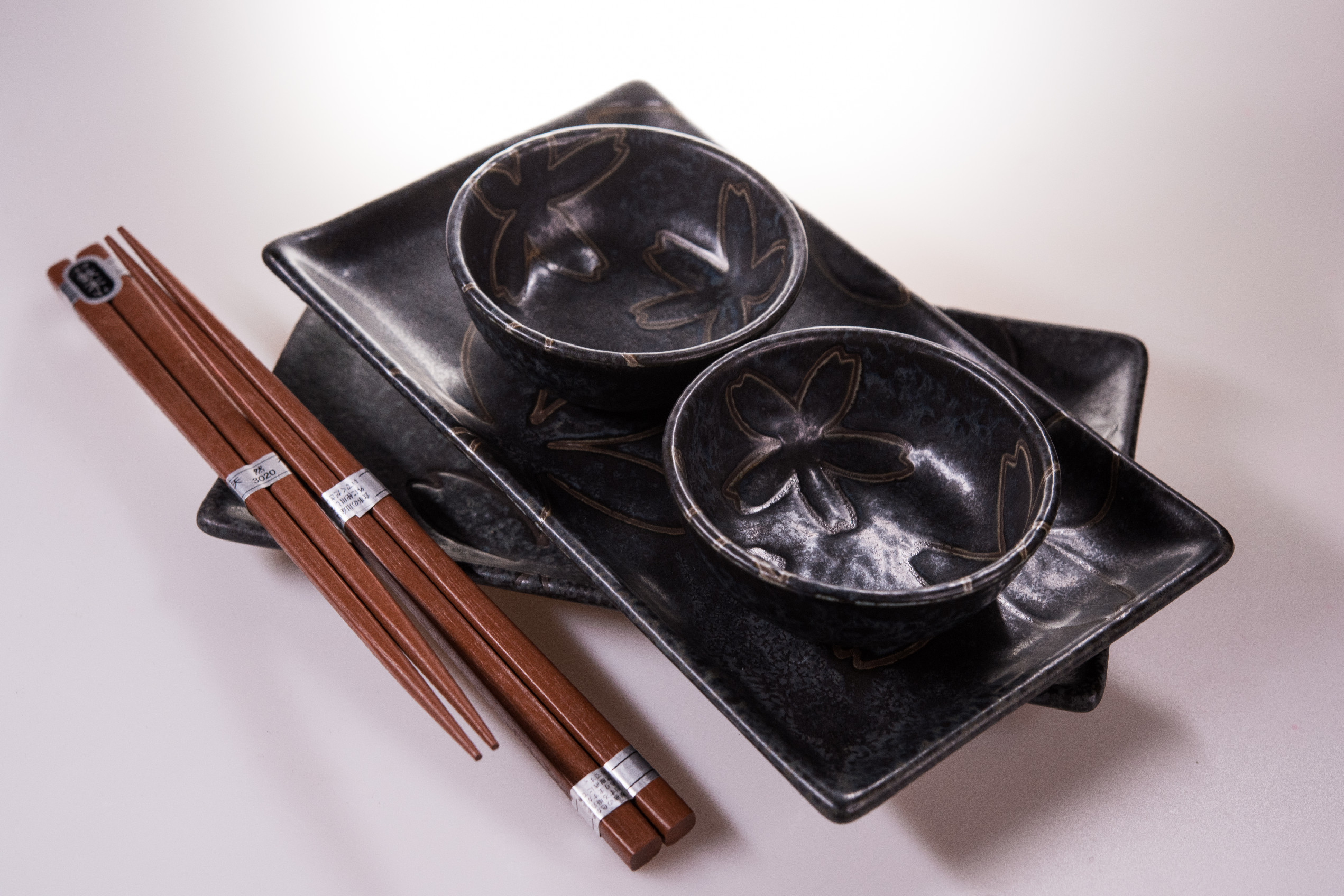 Sushiset, 6 st, blommotiv, MIJ