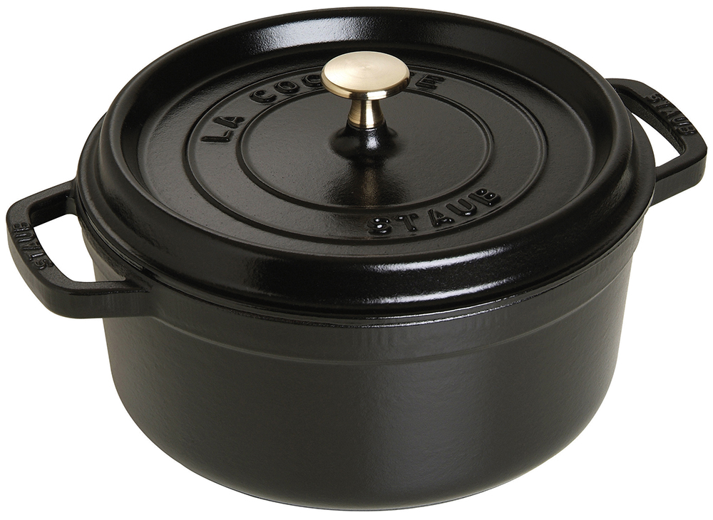 Gryta 26 cm, svart, gjutjärn, Staub