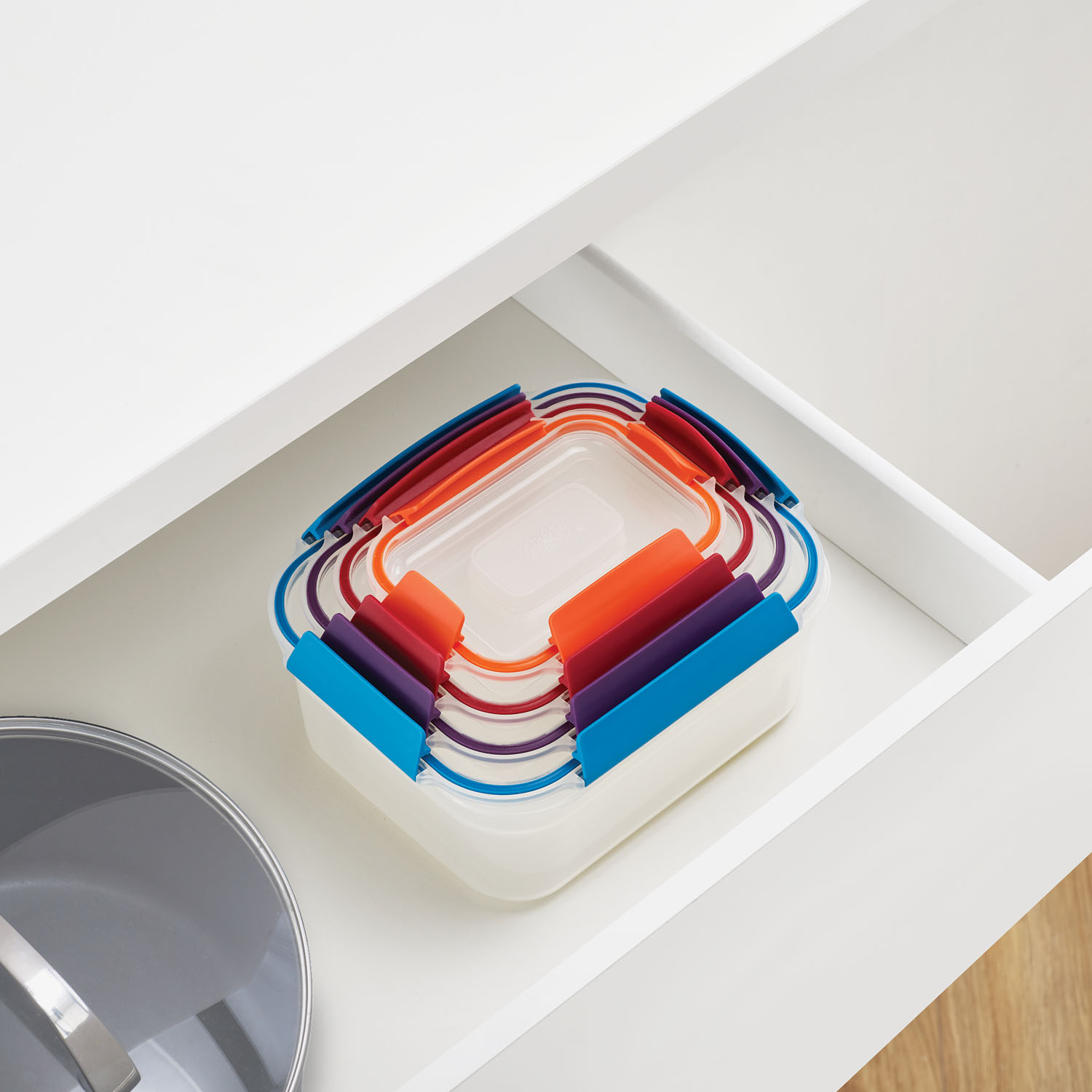 Köksförvaringsburk NEST LOCK 4 81090, set i 4 delar, plast, Joseph Joseph
