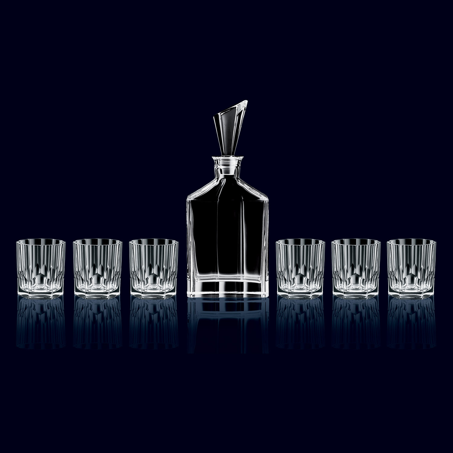 Whiskyglas och en whiskykaraff i set ASPEN, 7 st, Nachtmann