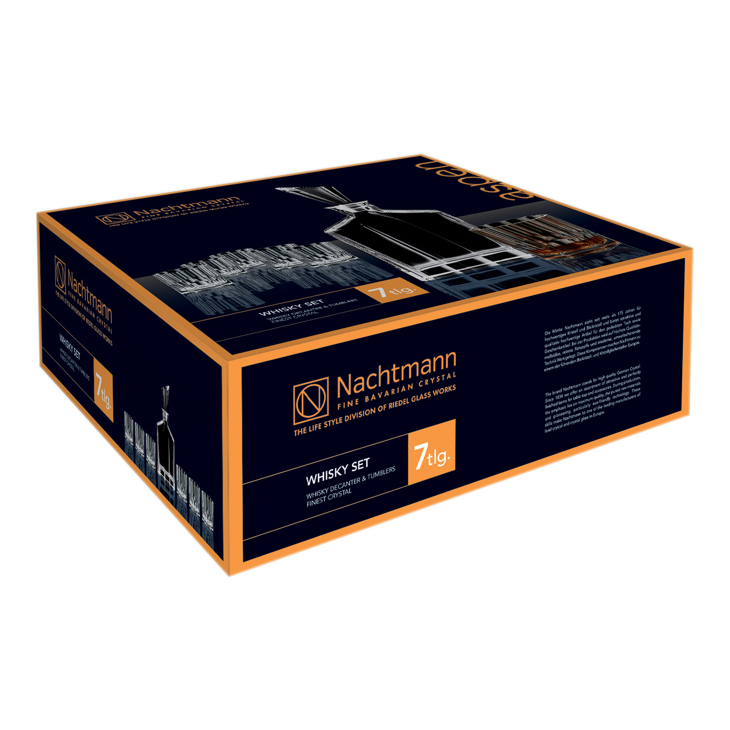 Whiskyglas och en whiskykaraff i set ASPEN, 7 st, Nachtmann