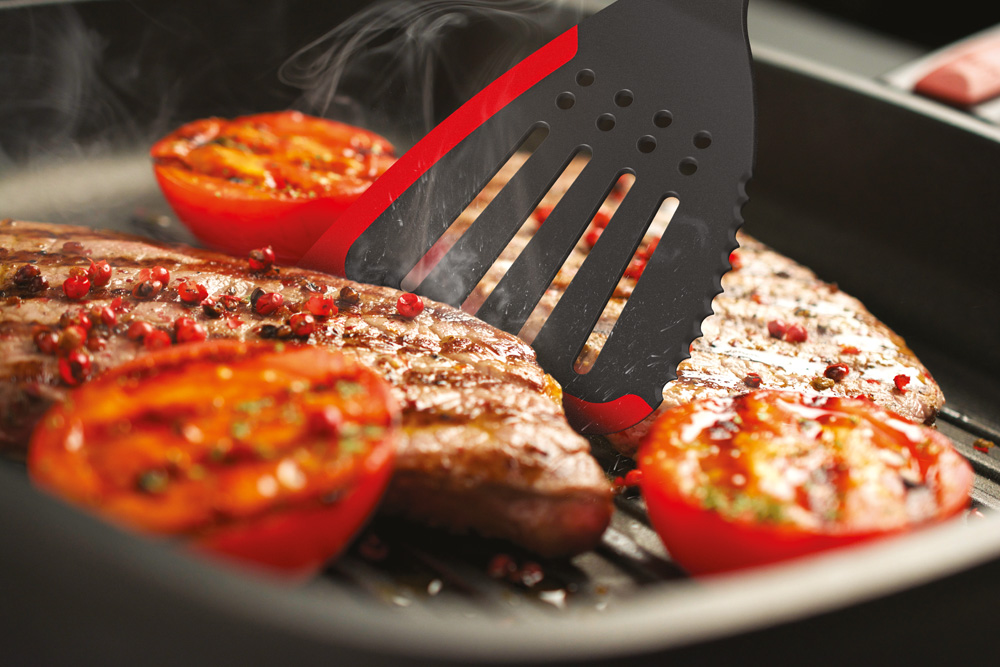 Non-stick stekpanna TITANIUM NOWO 28 x 28 cm, för induktion, avtagbart handtag, titan, WOLL