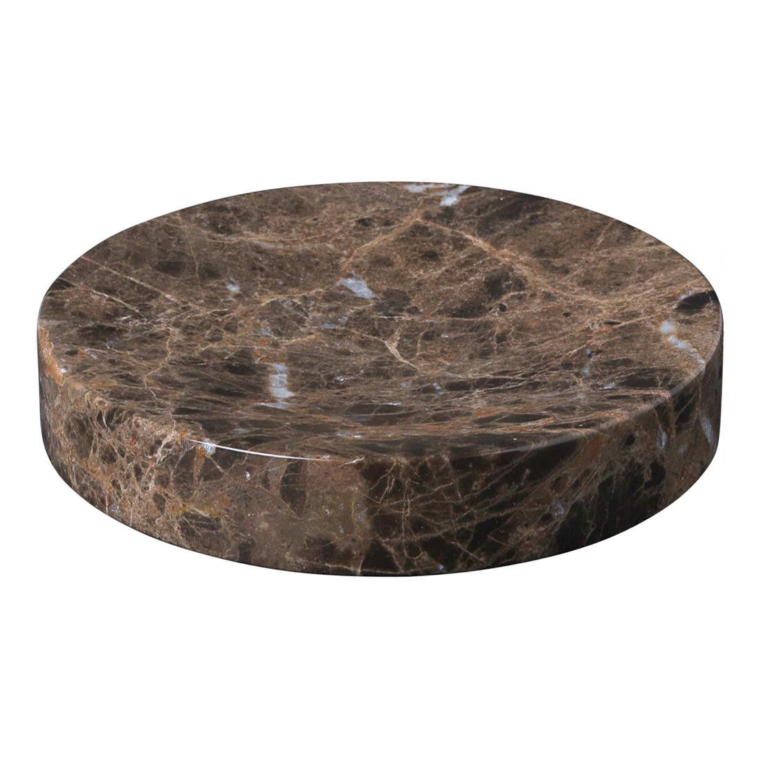 Nyckelbricka PESA ⌀ 12 cm, svart, marmor, Blomus